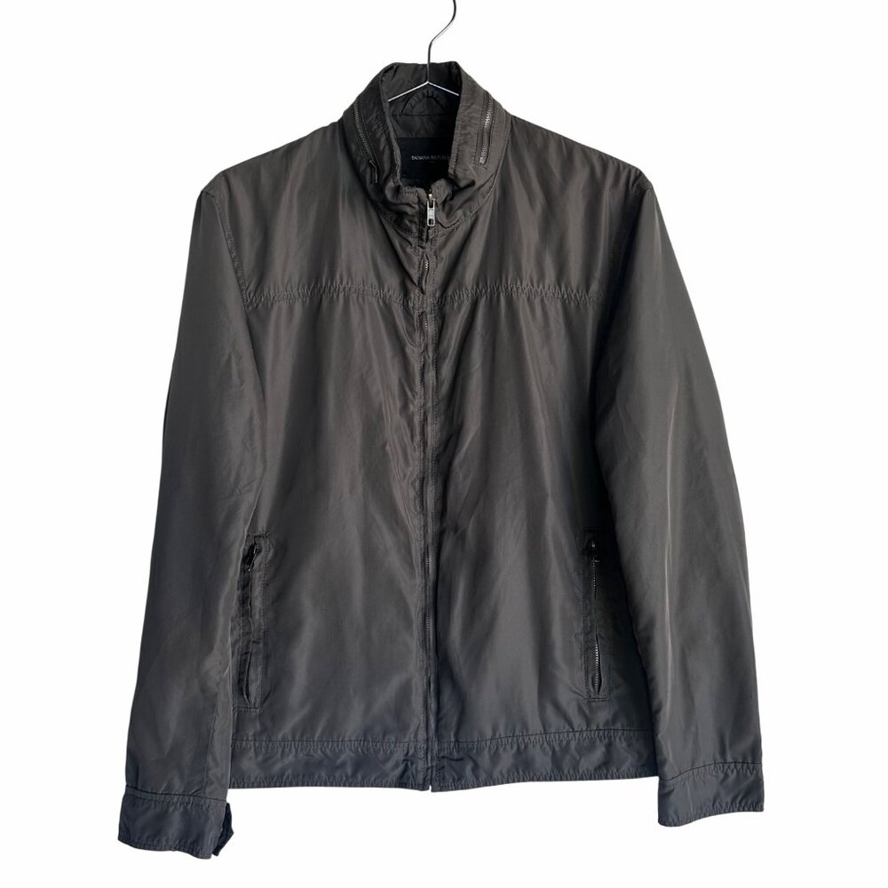 Banana Republic Mens Jacket Size S Casual Formal Top Light Weight Dark Gray